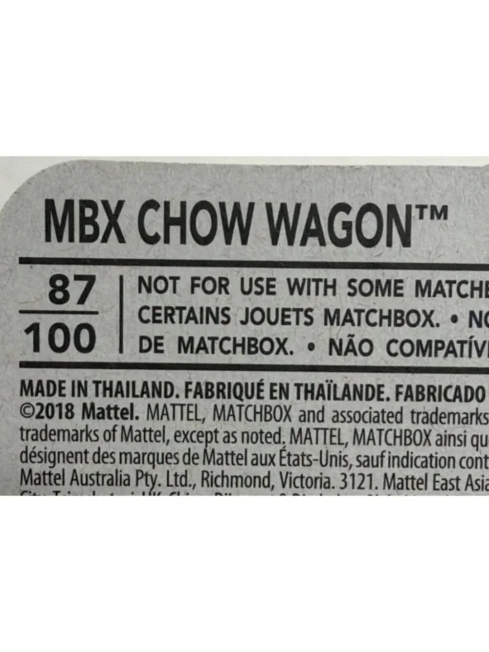 MATCHBOX red mbx